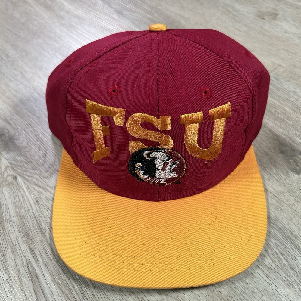 VTG Florida State Seminoles Snapback Hat Collegiate Red‎ Garnet Cap